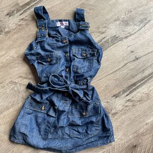 Chillipop Denim Overall Dress size 4 Girls